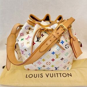 Louis Vuitton Takahashi Murakami Multicolor Monogram Shoulder Bag